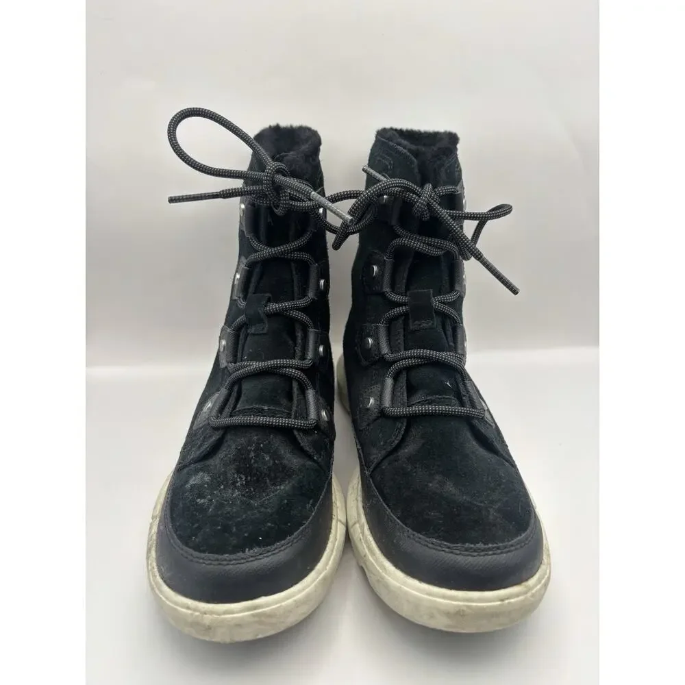 Sorel Explorer II Joan Black Boots Women Size 7